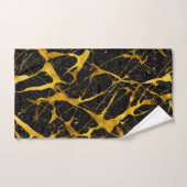 Gouden Marmeren Textuur Naadloos Patroon Bad Handdoek (Handdoek)