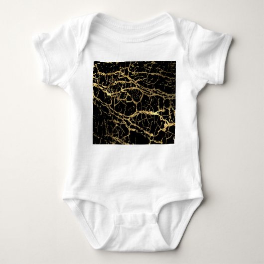 Gouden Marmerende Textuur: Luxe ontwerpelement Romper (Voorkant)
