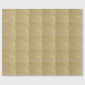 Gouden Marmering: Grunge Textuur Ontwerp Cadeaupapier (Vlak)