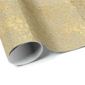Gouden Marmering: Grunge Textuur Ontwerp Cadeaupapier (Rol Hoek)