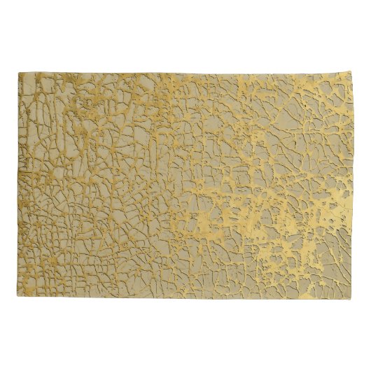 Gouden Marmering: Grunge Textuur Ontwerp Kussensloop (Achterkant)