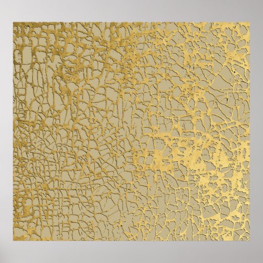 Gouden Marmering: Grunge Textuur Ontwerp Poster (Voorkant)