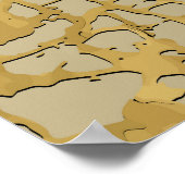 Gouden Marmering: Grunge Textuur Ontwerp Poster (Hoek)