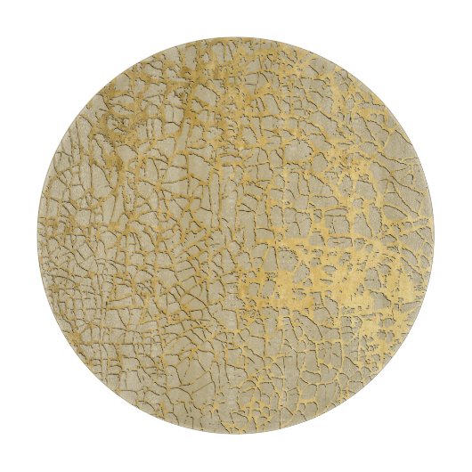 Gouden Marmering: Grunge Textuur Ontwerp Snijplank (Voorkant)