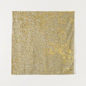 Gouden Marmering: Grunge Textuur Ontwerp Wandkleed (Voorkant)