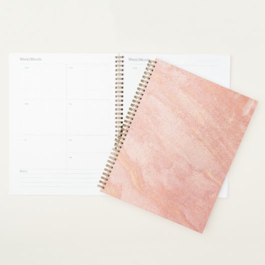 Gouden marmerpatroon planner (Display)