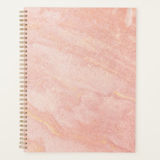Gouden marmerpatroon planner (Voorkant)