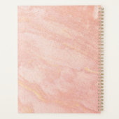Gouden marmerpatroon planner (Achterkant)