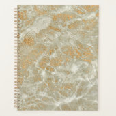 Gouden marmerpatroon planner (Voorkant)