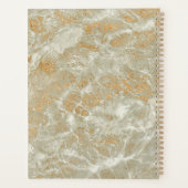 Gouden marmerpatroon planner (Achterkant)