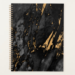 Gouden marmerpatroon planner