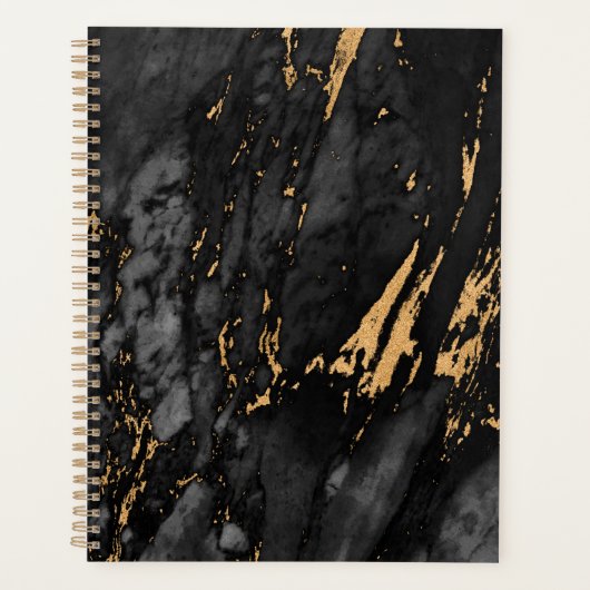 Gouden marmerpatroon planner (Voorkant)