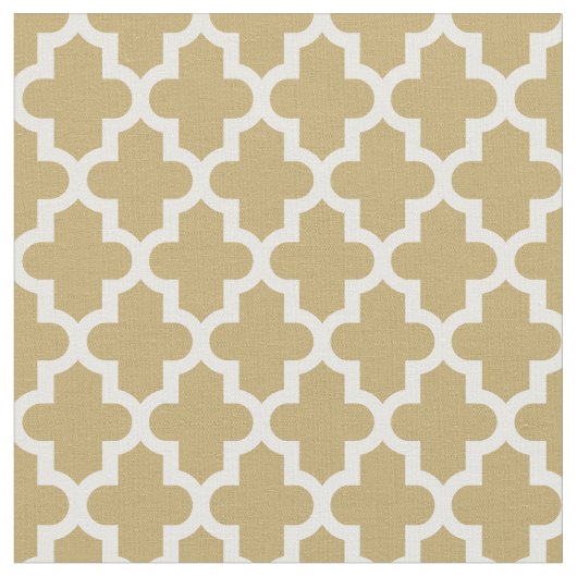 Gouden Marokkaanse print Stof (Close Up)