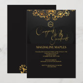 Gouden Marquee Uitnodiging (Voorkant / Achterkant)