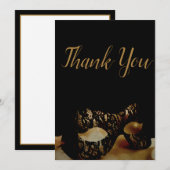 Gouden masker dank je kaart (Voorkant / Achterkant)