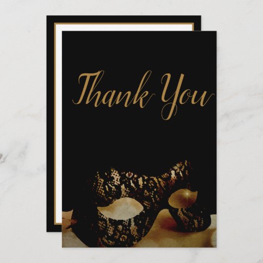 Gouden masker dank je kaart (Voorkant / Achterkant)