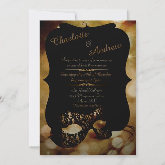 Gouden Masker Kaart (Voorkant)