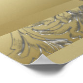 Gouden Maskerade Feest Banner Poster (Hoek)