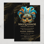 gouden maskerade kaart (Voorkant / Achterkant)