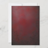 Gouden maskerade masker bruiloft kaart (Achterkant)