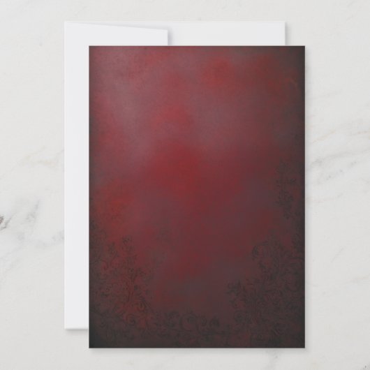 Gouden maskerade masker bruiloft kaart (Achterkant)