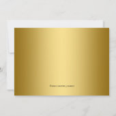 Gouden Maskeradefeest Kaart (Achterkant)