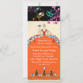 Gouden MASKERS SINAASAPPELVROUW MASKERBAL PROGRAMM Kaart (Achterkant)