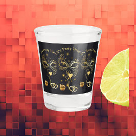 Gouden Masquerade Het is Feesttijd | Shot Glas