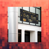 Gouden Masquerade Het is Feesttijd | Spandoek