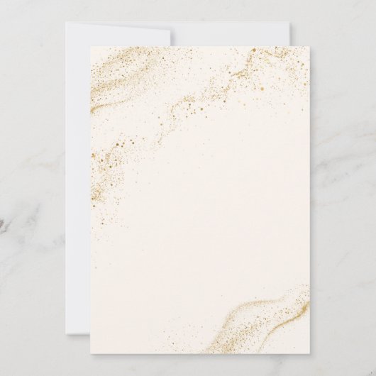 gouden masquerade kaart (Achterkant)