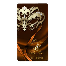 Gouden Masquerade Sinaasappel Jeweled Wedding Wine