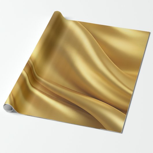 Gouden Materiaal Getextureerde Verpakking Papier (Uitgerold)