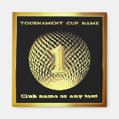 Gouden medaille 1e plaats winnaar kampioen magneet (Voorkant)