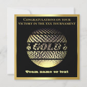 Gouden medaille 1e plaats winnaar kampioen sport k (Voorkant)