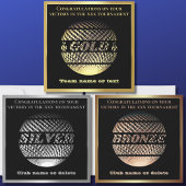 Gouden medaille 1e plaats winnaar kampioen sport k