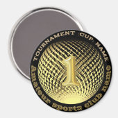 Gouden medaille, 1e plaats winnaar kampioen Sticke Magneet (Voorkant / Achterkant)
