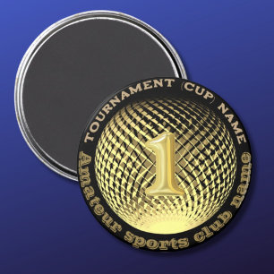 Gouden medaille, 1e plaats winnaar kampioen Sticke Magneet