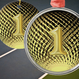 Gouden medaille, 1e plaats winnaar keramisch ornament