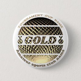 Gouden medaille, 1e plaats winnaar ronde button 5,7 cm