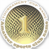 Gouden medaille, 1e plaats winnaar Sticker (Voorkant)