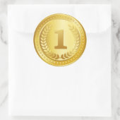 Gouden medaille 1e plaats winnaar sticker (Tas)