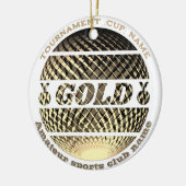 Gouden medaille, 1e plaats winnaar Sticker Keramisch Ornament (Links)