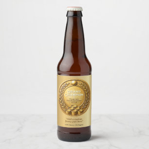 Gouden Medaille Beer Pong Toernooi Kampioenschap Bier Etiket