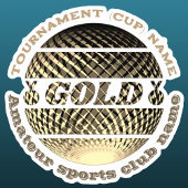 Gouden medaille eerste plaats winnaar sticker