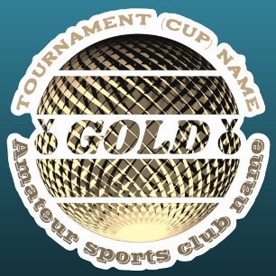 Gouden medaille eerste plaats winnaar sticker