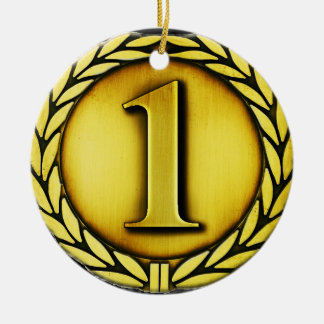 gouden medaille keramisch ornament