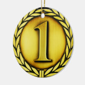 gouden medaille keramisch ornament (Links)