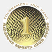 Gouden medaille, nummer één Champion Sticker (Voorkant)