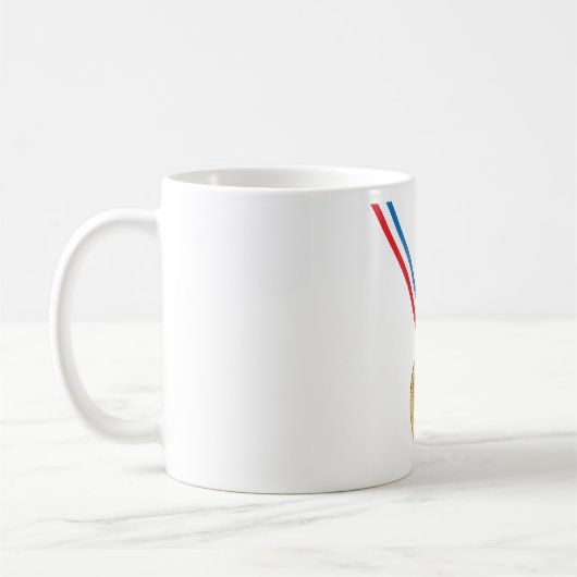 Gouden medaille op een lint-Mok Koffiemok (Links)