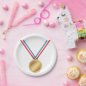 Gouden Medaille Papieren Borden Bordje (Feest)